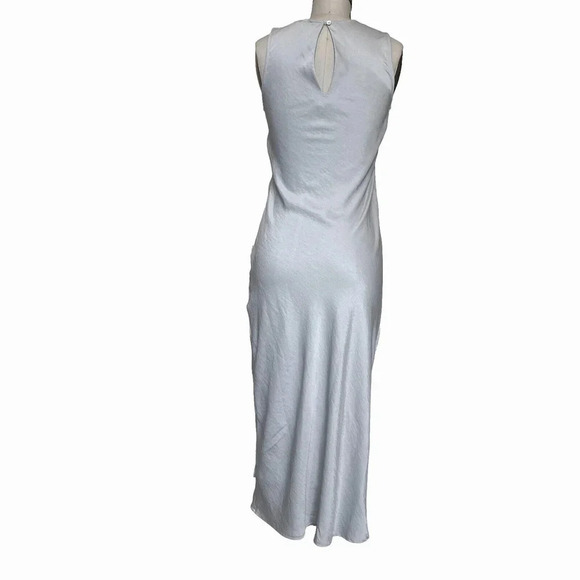 House of Harlow 1960 Silver Gray Satin MIDI dress size XS - Picture 5 of 10